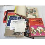 SMALL COLLECTION OF VARIOUS STAMPS, STAMP MAGAZINES ETC