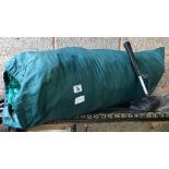 GREEN TARPAULIN AWNING