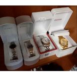 2 BRAND NEW LORUS LADIES WATCHES & 2 BRAND NEW PULSAR GENTS WATCHES - BOXED