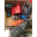 BLACK & DECKER 1000W DRILL, SILVER LINE 50L DERING TOOL, PPRO 800W JIG SAW, 6/12V BATTERY CHARGER