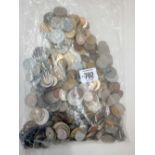 A BAG OF FOREIGN COINS