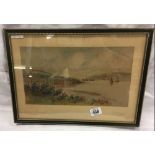 WILLIAM HENRY DYER, A VIEW OF THE OLD BRITANNIA AT DARTMOUTH, SIGNED. ALSO SIGNED AGAIN AND