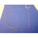 A 9ct GOLD LADIES NECK CHAIN 20'' LONG