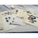 QTY OF GREAT BRITAIN STAMPS IN 3 FOLDERS MAINLY GEORGE VI ONWARDS