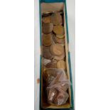 A BOX OF MASKING IRISH COINS
