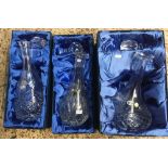 3 LEAD CRYSTAL IRENA DECANTERS