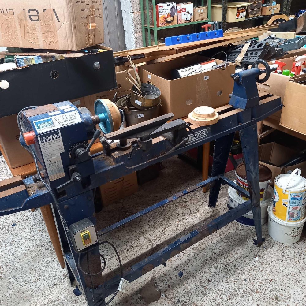 DRAPER WTL90 WOOD LATHE, SOME ACCESSORIES