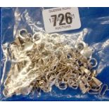 BAG OF SILVER JUMP BOLTS & RINGS APPROX w.55g