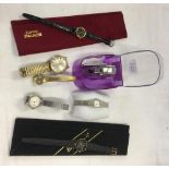SMALL COLLECTION OF LADIES & GENTS BRACELET WATCHES