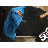 CARTON WITH 5 PAIRS OF SUPER DRY SHORTS VARIOUS SIZES