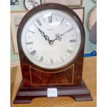 MODERN METAMEC WOOD CASED MANTLE CLOCK