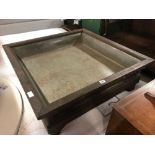WOOD FRAMED & METAL TRAY LARGE ICE COOLER