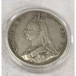 A VICTORIA 1887 JUBILEE HEAD SILVER CROWN