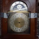 GRANDFATHER CLOCK CASE WITH MOON DIAL & DOOR A/F