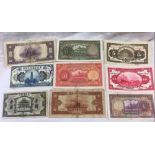 A COLLECTION OF NINE RARE CHINESE BANK-NOTES DATING FROM 1914 TO 1941 BANK OF COMMUNICATIONS,