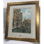 FINE WATERCOLOUR VIEW OF THE GRAND CANAL, VENICE SIGNED DAVID WARD