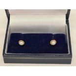 PAIR OF 9ct PEARL & GOLD EARRINGS