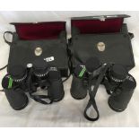 2 PAIRS OF VENTURA NATURALIST 9 X 40 WIDE BINOCULARS IN CASES