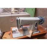 CASED VINTAGE JONES ELECTRIC SEWING MACHINE, NO POWER CORD