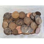 TUB OF CUPRO NICKEL & BRONZE COINAGE