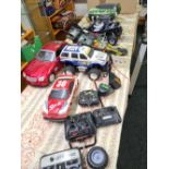 2 BOXES OF RADIO CONTROL TOYS INCL; ROBOT WARS