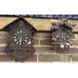 2 CUCKOO CLOCKS A/F FOR REPAIR