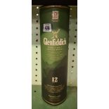 A GLENFIDDICH SCOTCH WHISKY 12 YEAR OLD, 70cl BOTTLE WITH BOX