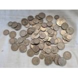 TUB OF MIXED UK NICKEL COINAGE