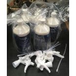 CARTON WITH 5 BOTTLES OF WILLIAMS RACING WATERLESS WASH & WAX LIQUIDS WITH DISPENSERS