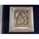 925 SILVER EASEL PLAQUE BY E FIDIA GALLERY VR ITALY