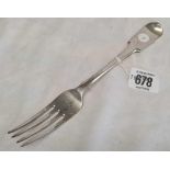 MALTESE SILVER TABLE FORK BY PACE 1850, 66g