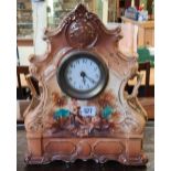 FRENCH STYLE PORCELAIN MANTLE CLOCK