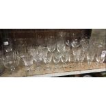 SHELF OF MIXED GLASSES