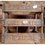 VINTAGE HP BULMER CIDER MAKERS OF HEREFORD WOOD CRATE