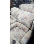 FLORAL UPHOLSTERED G-PLAN 3 PIECE SUITE WITH RECLINER CHAIRS