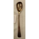 A GEORGE III SILVER MUSTARD SPOON, LONDON 1806