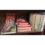 4 VOLUMES OF BOOKS BY WINSTON CHURCHILL & VARIOUS CHILDREN'S ANNUALS