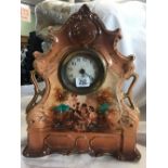 FRENCH STYLE PORCELAIN MANTLE CLOCK