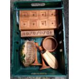 CARTON OF WOODEN ITEMS