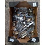 CARTON OF MAINLY STAINLESS STEEL CUTLERY