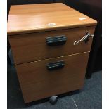 OFFICE PEDESTAL CUPBOARD WITH 2 DRAWERS