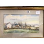 F/G WATERCOLOUR THE VIEW OF SILVERTON HOUSE, NEAR EXETER BY CLIVE PRYKE