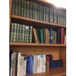 3 SHELVES OF MAINLY HARDBACK BOOKS INCL; COMPLETE WORKS OF CHARLES DICKENS, SHAKESPEAR ETC