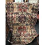 PATTERNED EASTERN RUG 7ft X 4ft 6'' APPROX