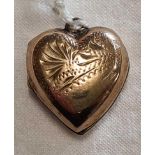 A 9ct BACK & FRONT HINGED LOCKET