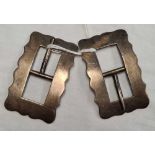 PAIR OF SILVER BUCKLES