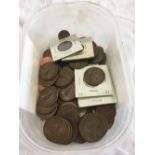 A TUB OF IRISH COINS