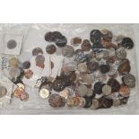 A BAG OF MOSTLY FOREIGN COINS