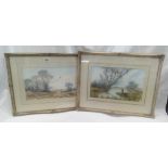 PAIR OF F/G MOUNTED PRINTS OF A PHEASANT & ANGLER