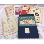 COLLECTION OF VINTAGE, ANTIQUE AIR MAIL RELATED BOOKS, PAMPHLETS INCL; OSTROPA 1935 PRESENTED TO AIR